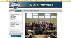 Desktop Screenshot of baycitiestoastmasters.org